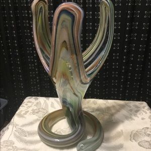 Vintage Stretched Art Glass Vase